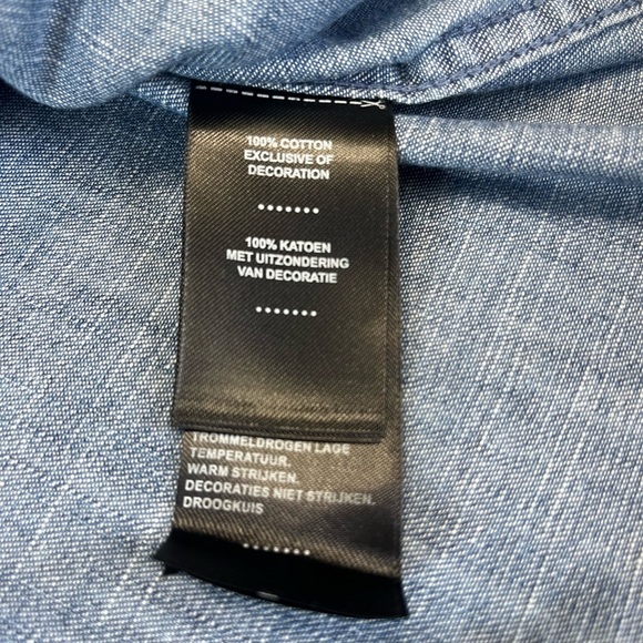 Harley-Davidson Division Chambray Anorak Jacket Denim Size Large NWT - Picture 12 of 13